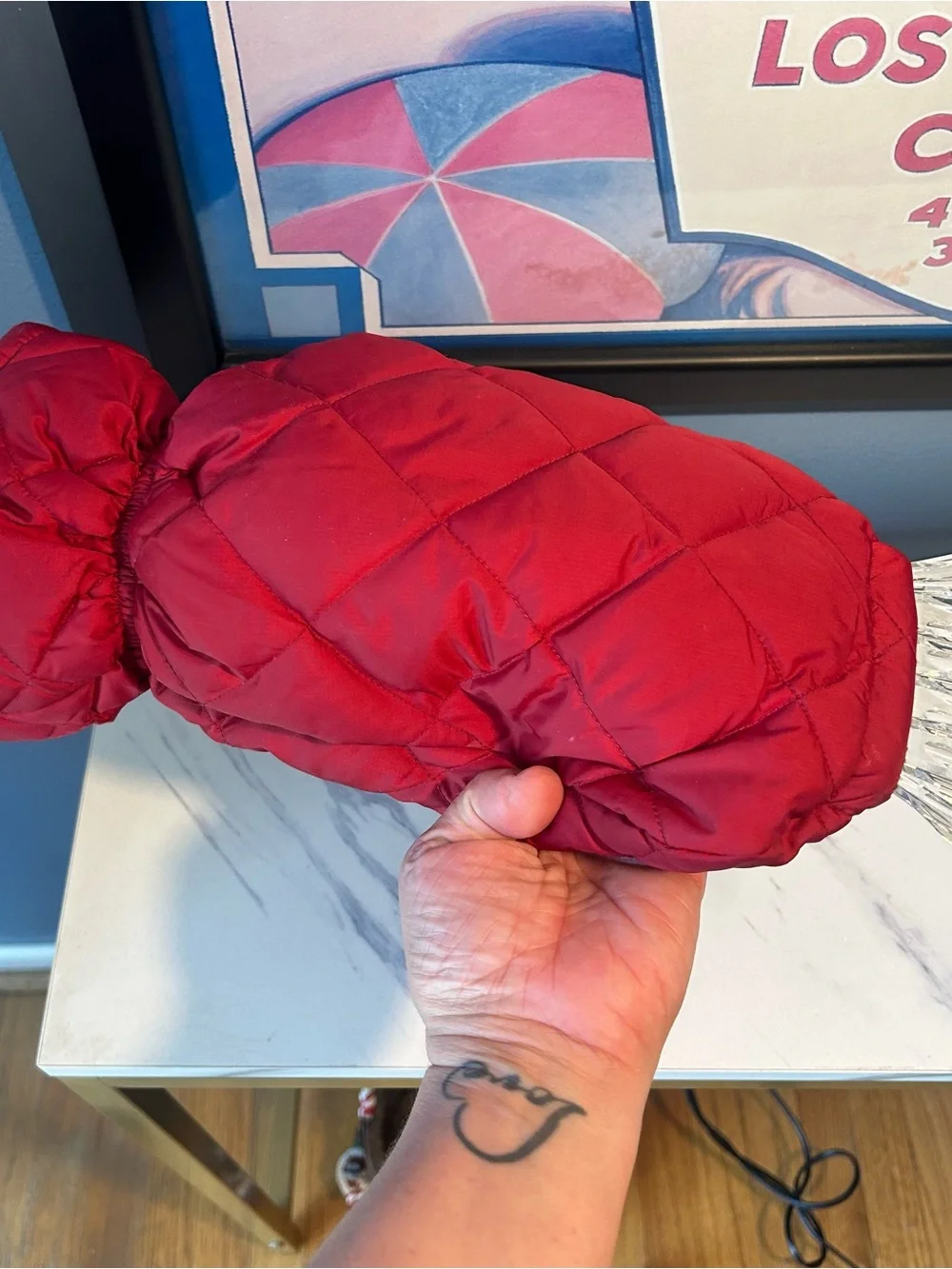Eddie Bauer goose down fill ice scraper mitten